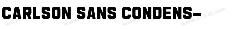 Carlson Sans Condens字体转换